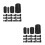 240Pcs Rubber Caps Thread Protectors for Multiple Uses 8