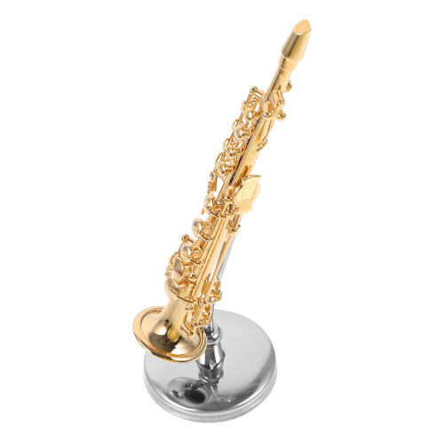 4Ensembles Mini Saxophone En Gravé 24K Pour Décor 2