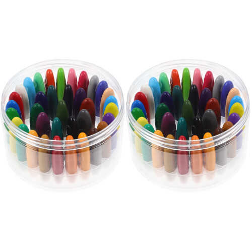 72Pièces Crayons Pour Tout-Petits 1-3 Ans PP Couleurs Variées 2