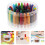 72Pièces Crayons Pour Tout-Petits 1-3 Ans PP Couleurs Variées 9