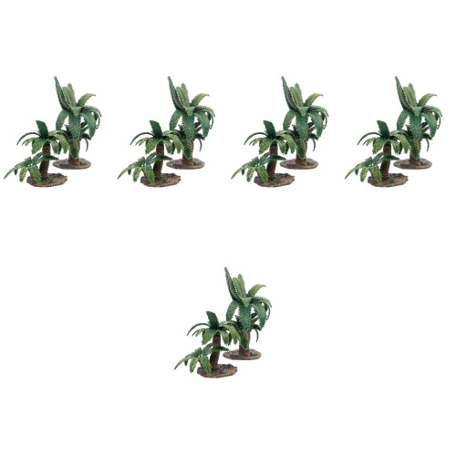 10Pcs Simulation Mini Tree Models Green for DIY Sand Table Landscaping 2