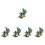 10Pcs Simulation Mini Tree Models Green for DIY Sand Table Landscaping 4