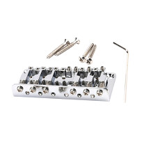1Set 6- Metall Gitarrenbridge Silber Langlebig Und Robust