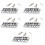 5Sets Silver Metal Guitar Bridge 6-String Durable Saddle Replacement 7