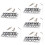 5Sets Silver Metal Guitar Bridge 6-String Durable Saddle Replacement 9