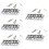 5Sets Silver Metal Guitar Bridge 6-String Durable Saddle Replacement 10