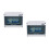 2Pcs ABS IP54 Leakage Circuit Breaker 8 Way Light Grey 8