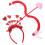2Sets Polyester Foam Cupid Haarband Rood Valentijn Party 2