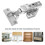 5 Pack Soft Close Hinge Kitchen Door Hidden Hardware Closet Hinges 6