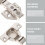 5 Pack Soft Close Hinge Kitchen Door Hidden Hardware Closet Hinges 7