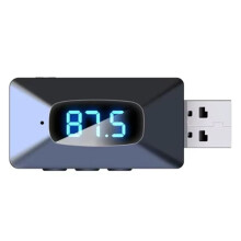 Trasmettitore e Ricevitore USB 5.4 T65 per Auto con Display LED Kit Vivavoce per Auto