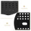 60Pièces Piquets Jardinage Pe Noir Fixation 9