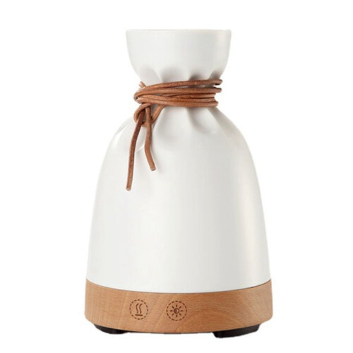 Small Bag Aroma Diffuser, Portable Ultrasonic Humidifier with Solid Wood Design, Essential Oil Aromatherapy Lamp
