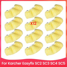 12 Peças Steam Mop Cloths Cover para Easyfix SC2 SC3 SC4 SC5 Peças de Aspirador de Pó Portátil Almofada de Limpeza de Microfibra