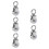 5St Industriele Rvs Swivel U- Heavy Duty 4
