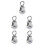 5St Industriele Rvs Swivel U- Heavy Duty 6