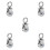 5St Industriele Rvs Swivel U- Heavy Duty 8