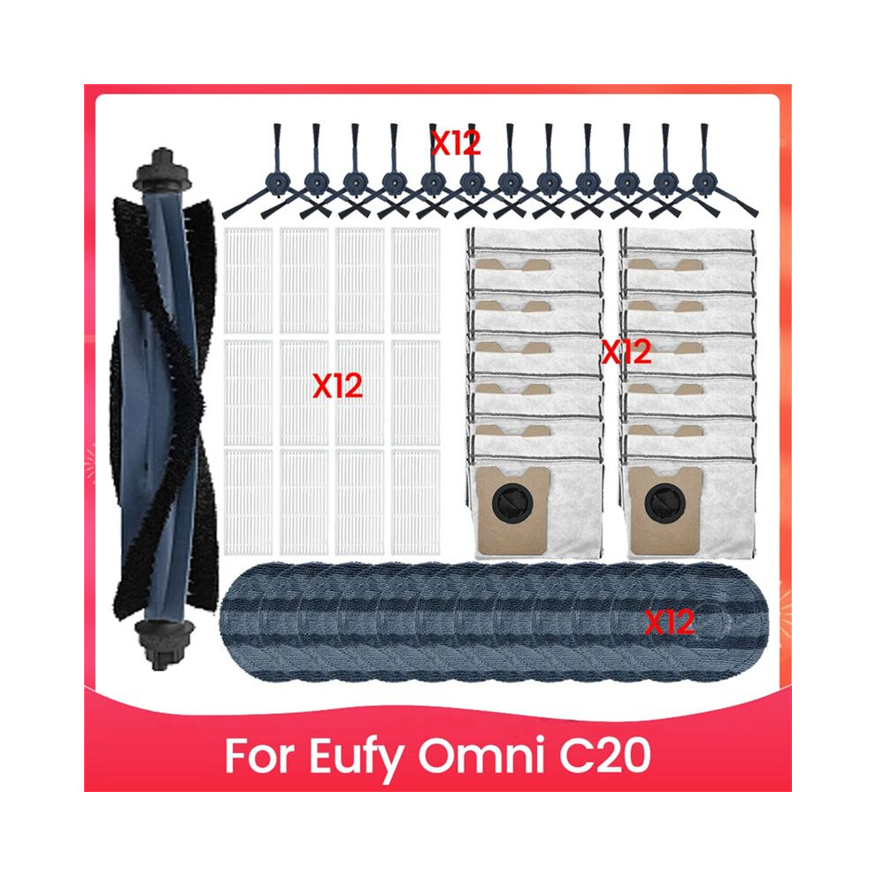 For Omni C20 Vacuum Cleaner Spare Parts Brush Hepa Filter Mop Cloth Dust Bag Household Cleaning Replacement Parts 6033746032633