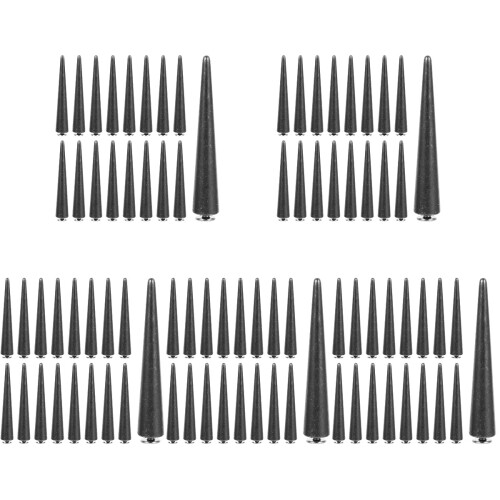 150Pcs Black Punk Craft Rivets Studs for DIY Clothes Bags 1