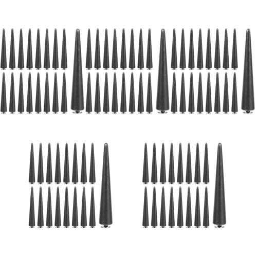 150Pcs Black Punk Craft Rivets Studs for DIY Clothes Bags 2