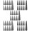 150Pcs Black Punk Craft Rivets Studs for DIY Clothes Bags 8