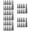 150Pcs Black Punk Craft Rivets Studs for DIY Clothes Bags 10