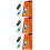 6Pcs Key Ring Watches Plastic Student Exam Clip-on 8