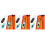 6Pcs Key Ring Watches Plastic Student Exam Clip-on 9