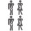 2Paare Restrooms-Schilder Aus Hochwertigem Material 6