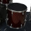 3Pcs Drum Dampeners Black Fabric Rubber Edge for Silent Drum Training 3