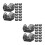 100Pcs Elegant Black Paper Cupcake Liners for Candy Truffles Muffins 8