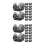 100Pcs Elegant Black Paper Cupcake Liners for Candy Truffles Muffins 9