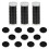 88Pcs Black ABS Loose Leaf Binding Discs Flexible Book Binder Rings 2