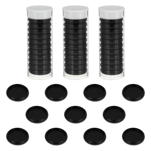 88Pcs Black ABS Loose Leaf Binding Discs Flexible Book Binder Rings 1