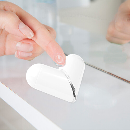 2Pcs Cute Heart Lens Holder Plastic Storage Case Travel Accessory 2