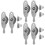 6Sets Silver PVC Window Sash Locks for Sliding Windows Child Safety 7