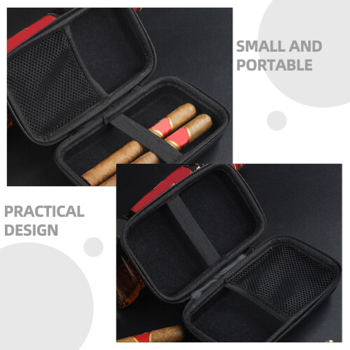Black Eva Cigar Humidor Box Portable Cigarette Storage Case 1
