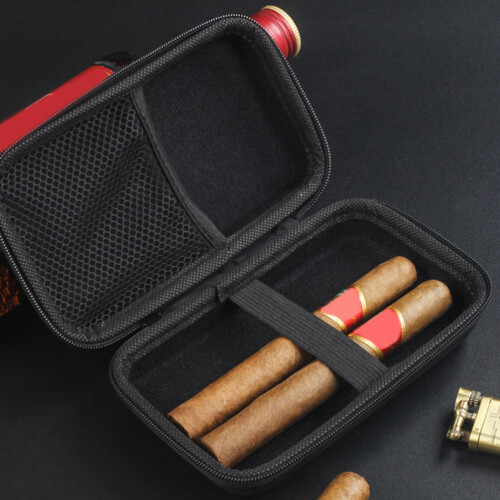 Black Eva Cigar Humidor Box Portable Cigarette Storage Case 2