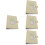 4Pièces Protège-Notes Plastique 6 Anneaux Refillable 7