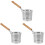 3Pièces Pour Pâtes Acier Bois Filtration Maison 4
