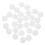 200Pcs White Plastic Replaceable Bells for Plush Toy Doll Noise Making 3
