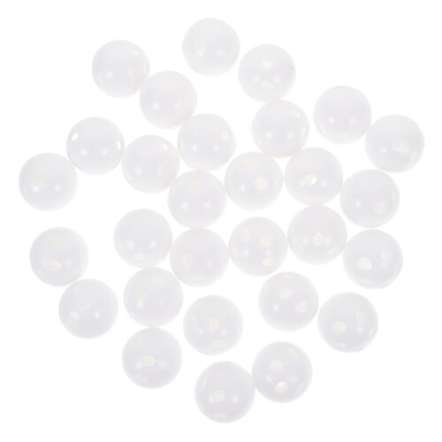200Pcs White Plastic Replaceable Bells for Plush Toy Doll Noise Making 2