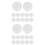 200Pcs White Plastic Replaceable Bells for Plush Toy Doll Noise Making 7