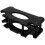 3Pcs Heavy Load Plastic Dumbbell Rack Black for Gym Storage 3