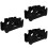 3Pcs Heavy Load Plastic Dumbbell Rack Black for Gym Storage 8