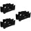 3Pcs Heavy Load Plastic Dumbbell Rack Black for Gym Storage 9