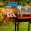 Bbq Grillrost Outdoor Robuster Barbecue Stand Silber 4