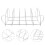 Bbq Grillrost Outdoor Robuster Barbecue Stand Silber 9