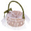 2Pcs Woven Flower Storage Basket Handheld Wicker Basket Multi-Color 2