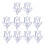 36Stk Metall Paper Clips Kreative Lesezeichen Clips 10